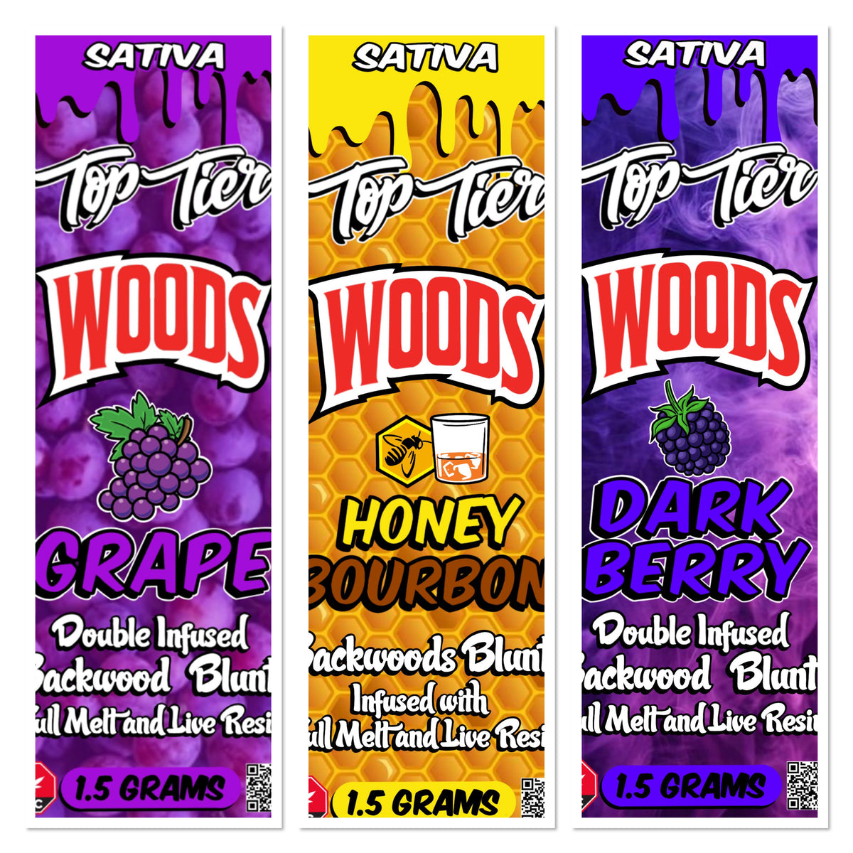 Top Tier - Woods: Double-infused blunt w/ full melt & live resin.