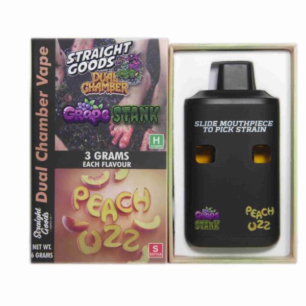 Straight Goods Dual Chamber Vape - (3 Grams + 3 Grams) 8 Varients