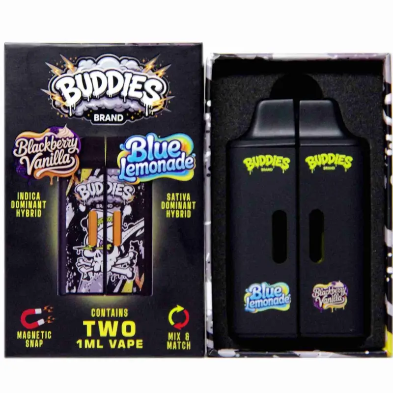 Buddies Brand: 2x1g THC Magnetized Vape