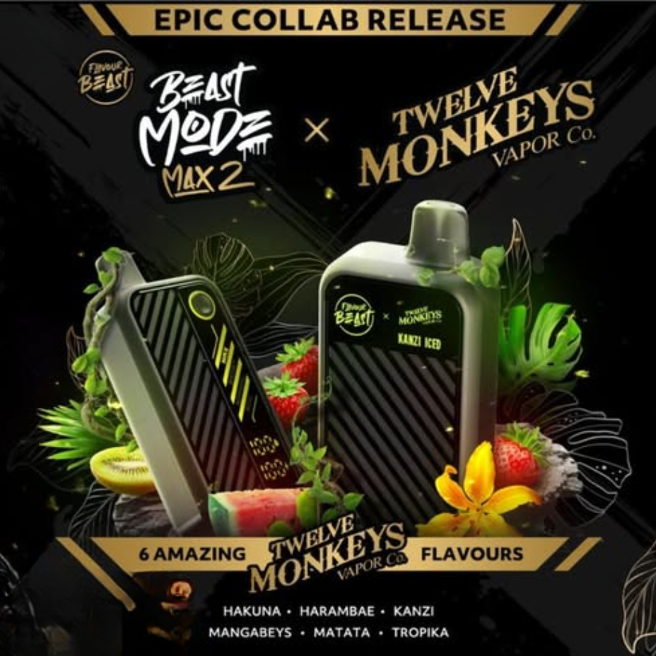 Flavor Beast x Twelve Monkeys Max 2 Nic Vape 50k Puff