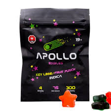 Apollo Edibles - Key Lime/ Fruit Punch Shooting Stars 300mg Indica