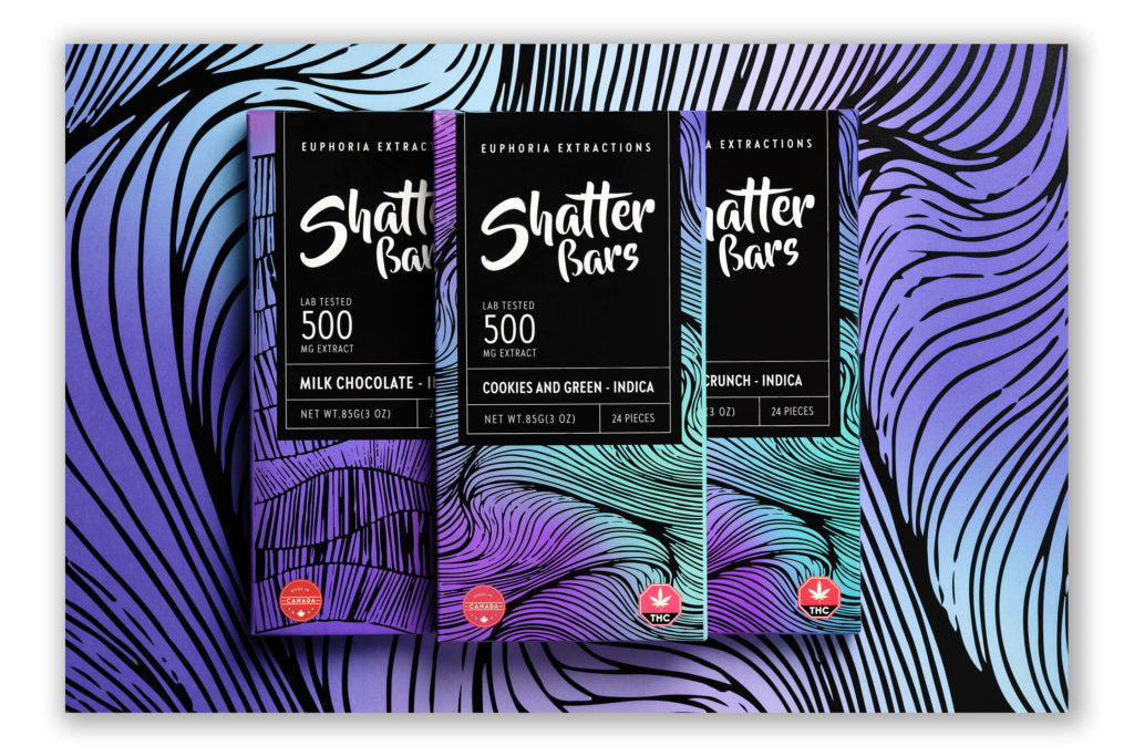 Euphoria Shatter Bar:Indica 500mg
