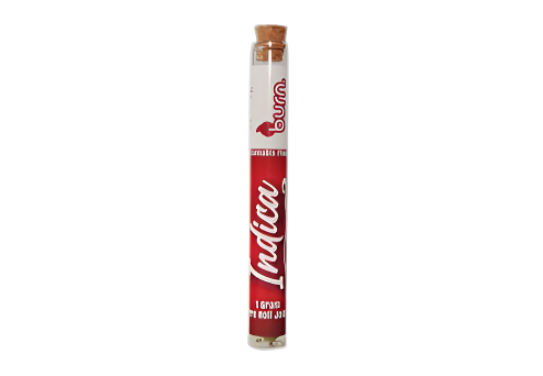 Burn Pre-Roll – 1 x Infused Distillate, Hash and Kief Joint (Strawnana X MKU Bubba X Headbanger) (Indica)