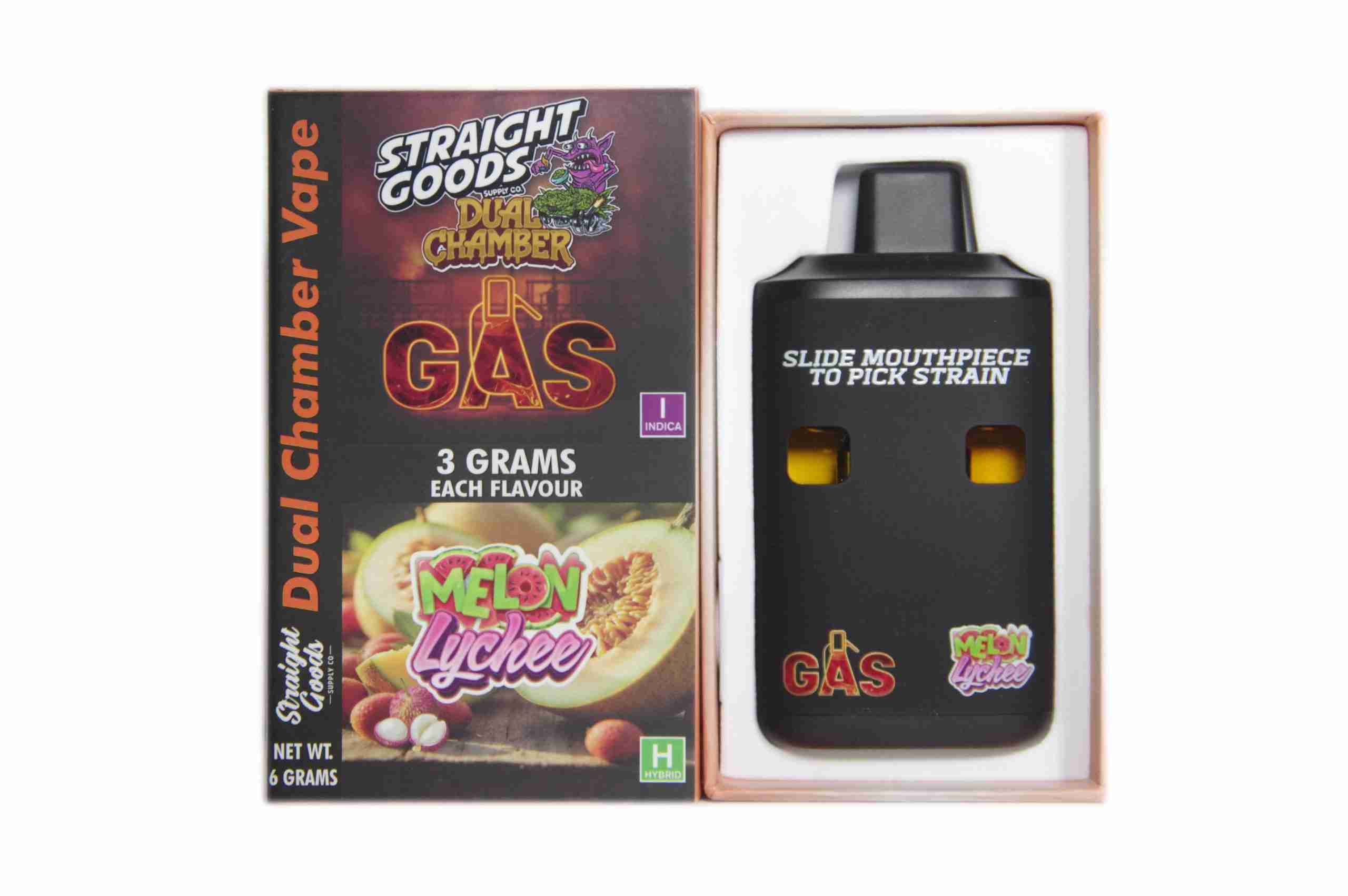 Straight Goods Dual Chamber Vape - (3 Grams + 3 Grams) 8 Varients