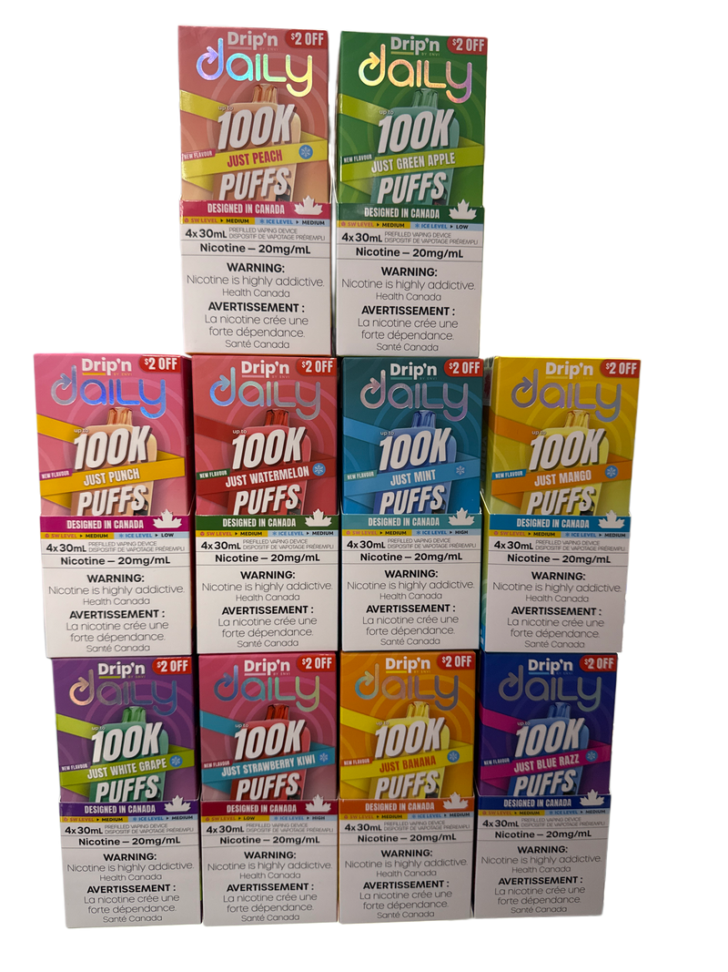 Drip’n Daily : 100k Puff Disposable Nicotine Vape