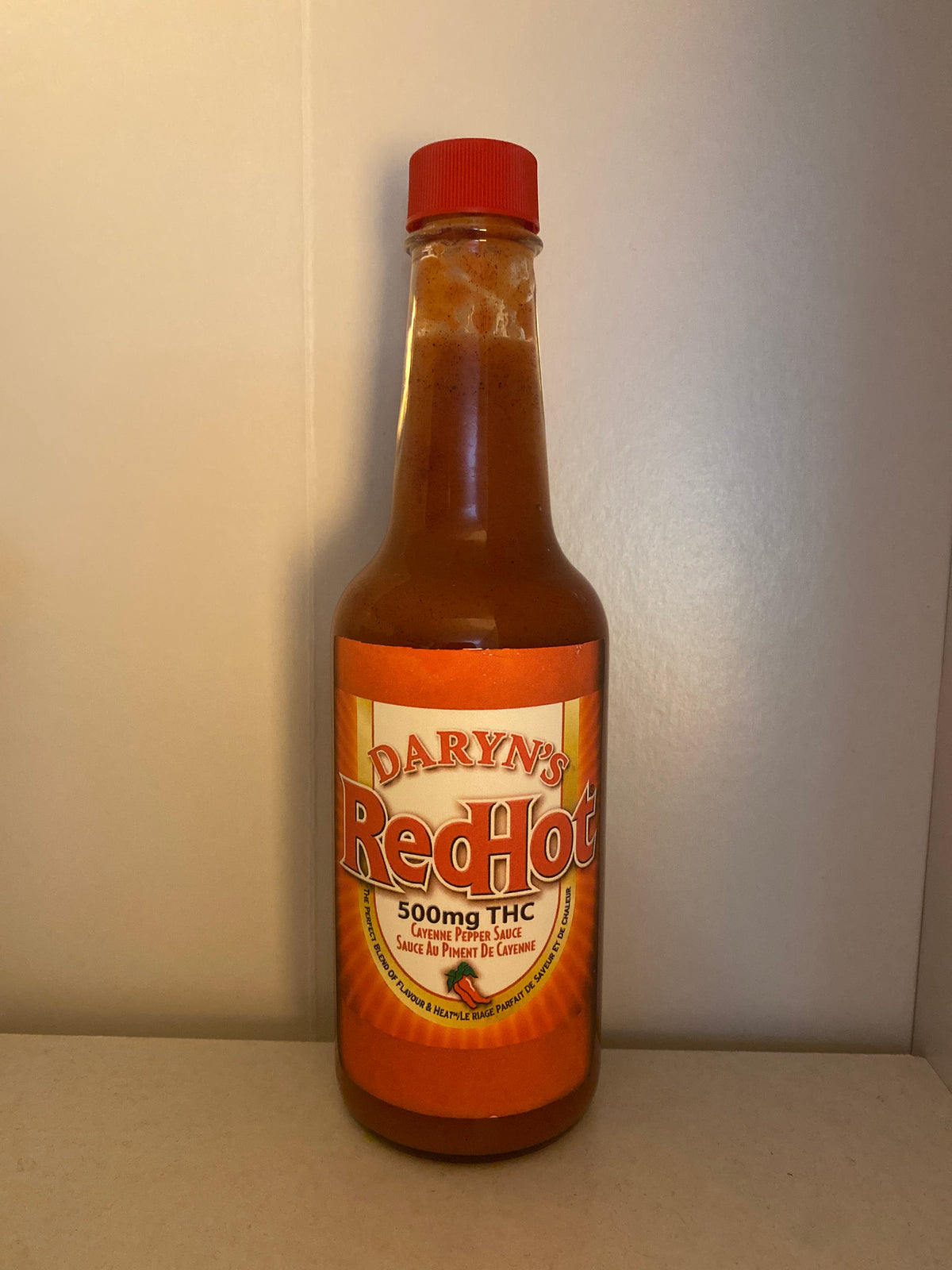 Daryn’s Red Hot 500mg THC Cayenne Pepper Hot Sauce