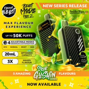 Flavour Beast Beast Mode Max 2 - Sour Gushin’  Nic Vape Line