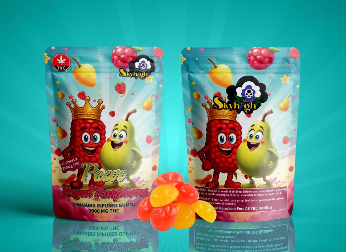 Sky High Gummies - Pear x Royal Raspberry 3000mg