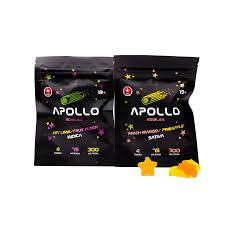 Apollo Edibles - Peach Mango/ Pineapple Shooting Stars 300mg THC Sativa