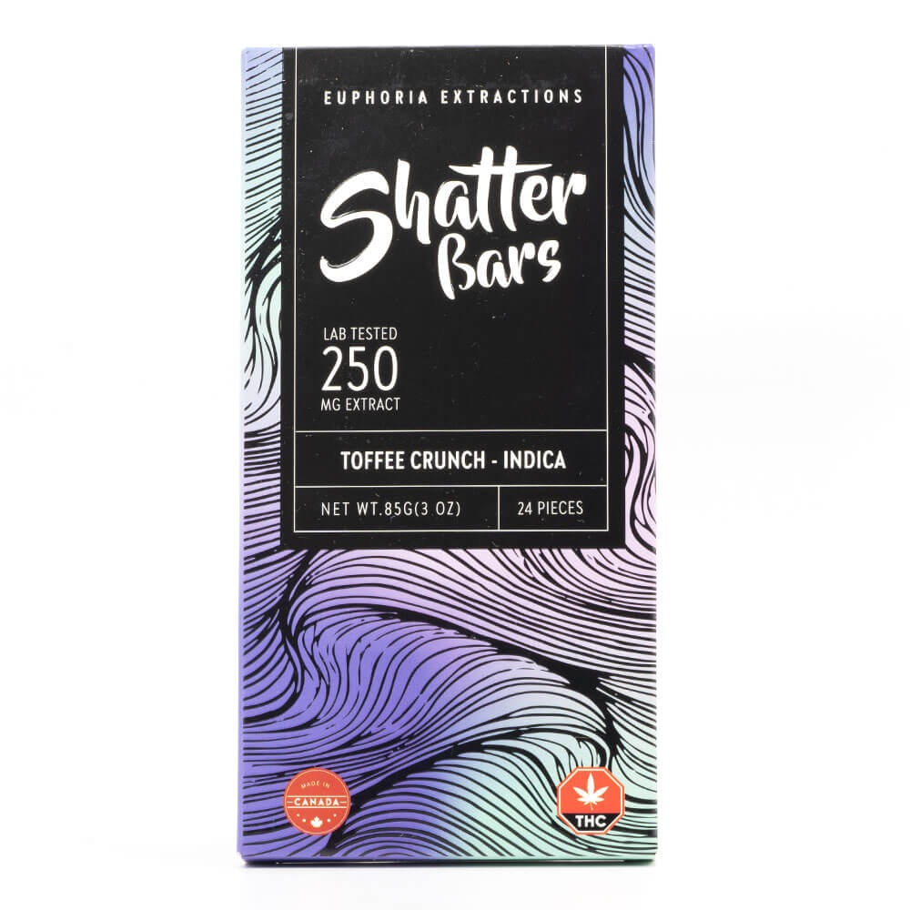 Euphoria Shatter Bar:Indica 250mg