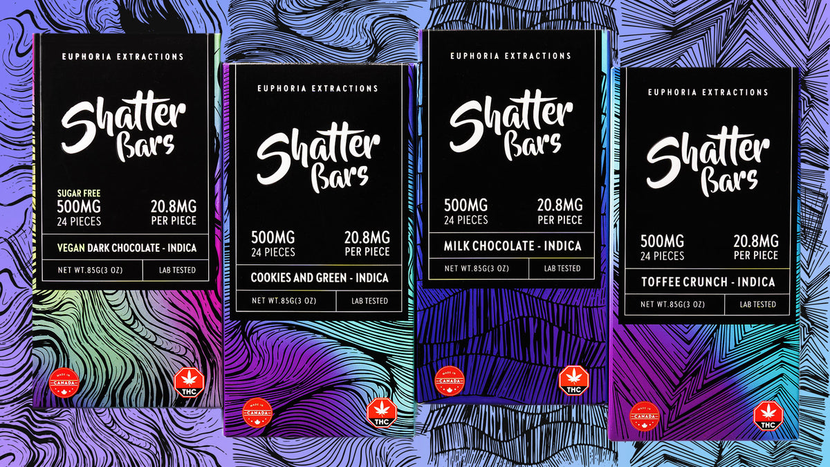 Euphoria Shatter Bar:Indica 500mg