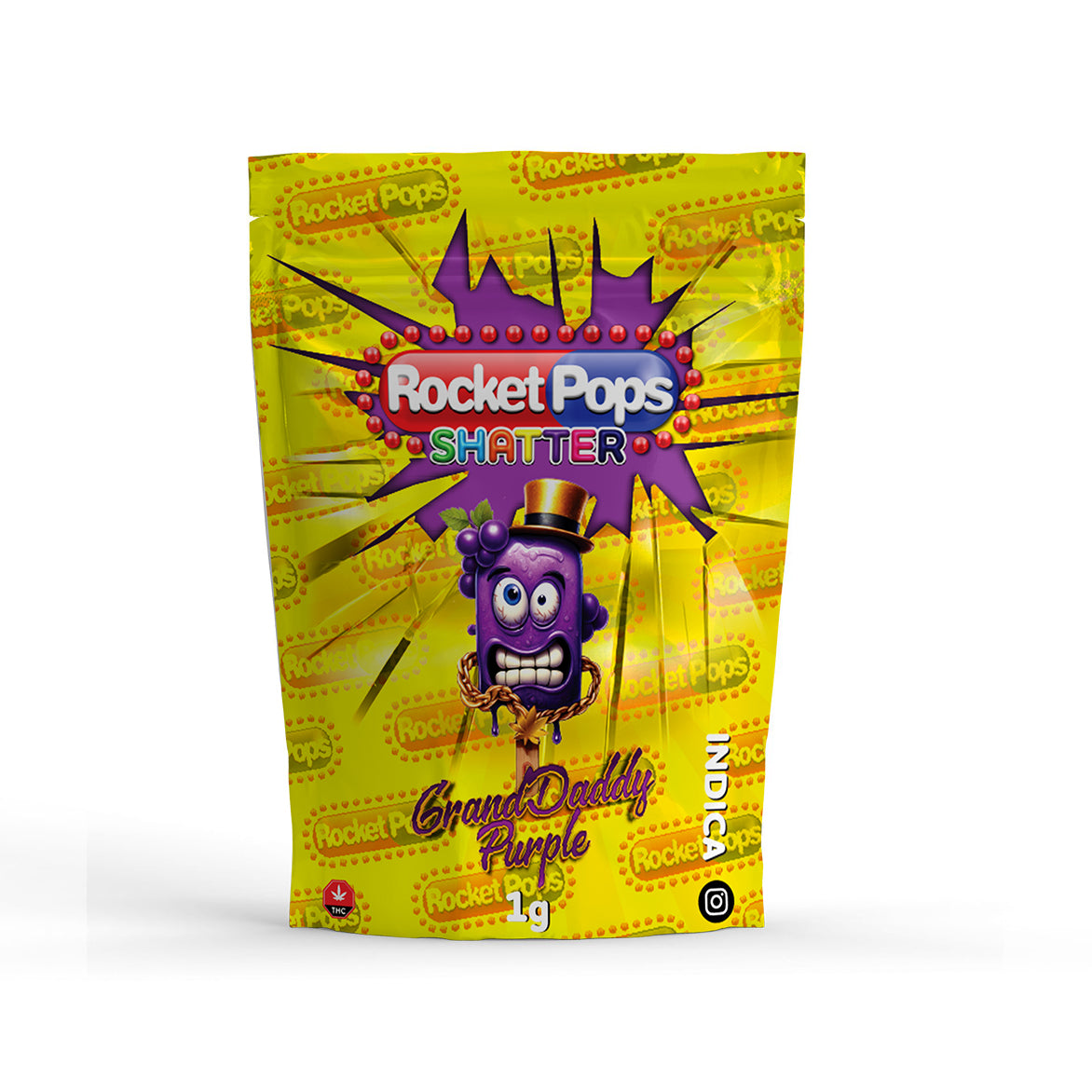 Rocket pops shatter 1g