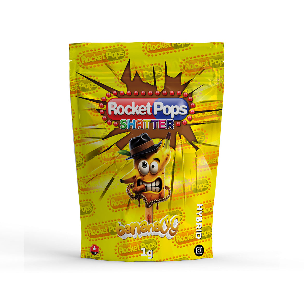 Rocket pops shatter 1g