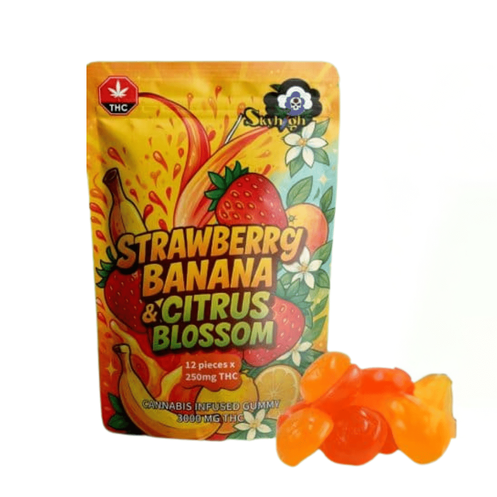 Sky High Gummies : Strawberry Banana & Citrus Blossom 3000mg